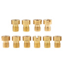 10x M5x0.8 Motorcycle Main Jet Carburetor Kit 130 132 134 135 136 ... 150