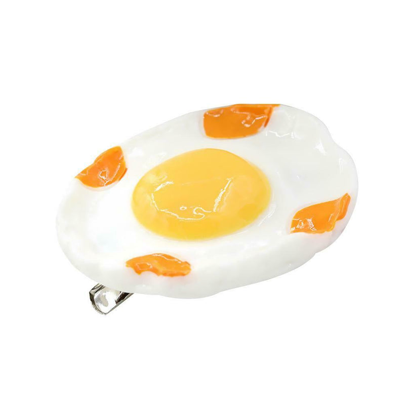 Simulation Egg Hair Clip Women Hairpin Headwear Hair Ropes Accessories (A)