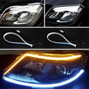 2PCS 30cm Switchback Car Flexible LED Strip Light DRL Flowing Turn Signal Lamp3C