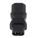 IEC320-C13 male to C8 female PDU UPS power adapter extension travel safe blac ES