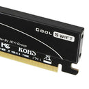 Aluminum NVME Adapter PCIe x16 with Heat Sink,M.2 SSD to PCI Express Expansion