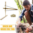 Bow Drill Friction Fire Starter Firemaking Tools Outdoor Survival Props