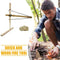 Bow Drill Friction Fire Starter Firemaking Tools Outdoor Survival Props
