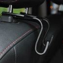 4pcs Car Seat Back Hook Concealed Headrest Hanger Organizer for Bag (Black)