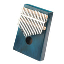 17 Key Kalimba Wood Mbira Thumb Finger Piano Musical Instrument (Dark Blue)