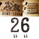 2x Iron Metal Door Number Sign Plaque Apartment Street Address Plaque 2 6