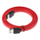 Red 1m 7 Pin SATA to eSata Female to Female External Sata Data Cable Lead