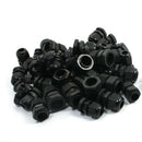 50PCS PG7 PG9 PG11 PG13.5 PG16 Black Plastic Waterproof Cable Glands