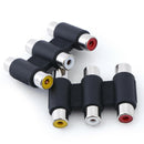 1PC 3 RCA AV audio video female to female jack coupler adapter 3RCA connector