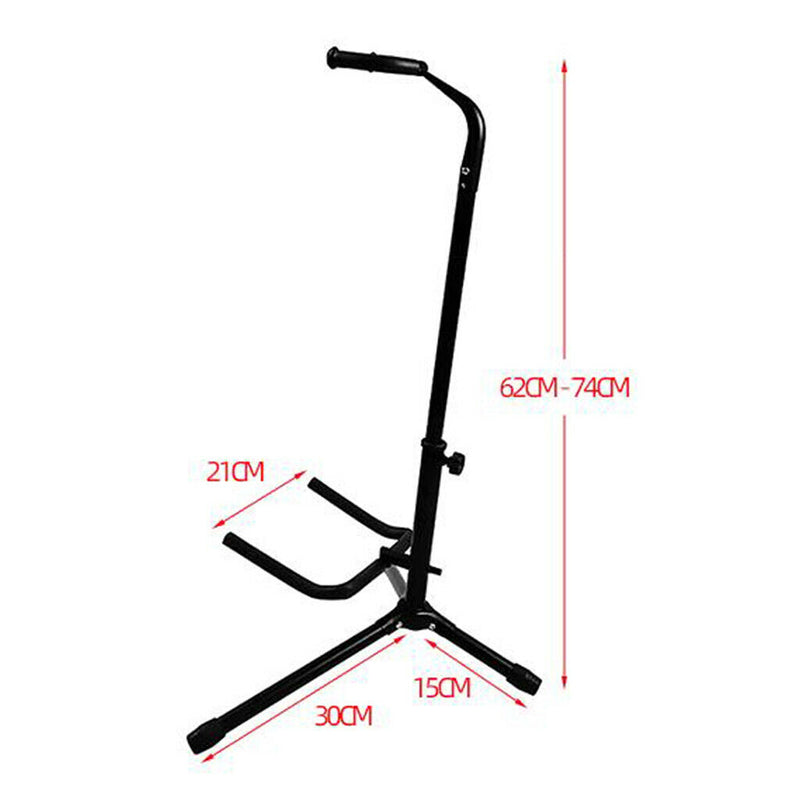 Folding Metal Guitar Stand Electric Acoustic Free Standing A Frame Stand Holder