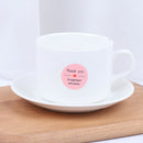 Pink Paper Label Stickers Thank You Stickers Scrapbooking 500pcs Seal LabelsBSE