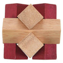 Wooden Unlock Ring Lock Wood Knot Locks Logic Puzzle Burr Puzzles Brain Tea O1N8