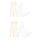 20x High Strength Fly Fishing Line Braided Loop Connector Leader Loops 16cm