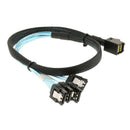 Mini SAS HD (SFF-8643) to 4 SATA 7Pin Cable, Mini SAS Host Internal Cable to
