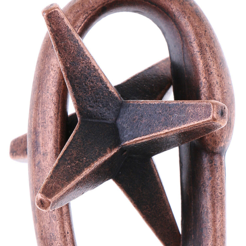 Star Ring Puzzle Classic Metal Brain Teaser IQ Test Toys Mind Game Toys