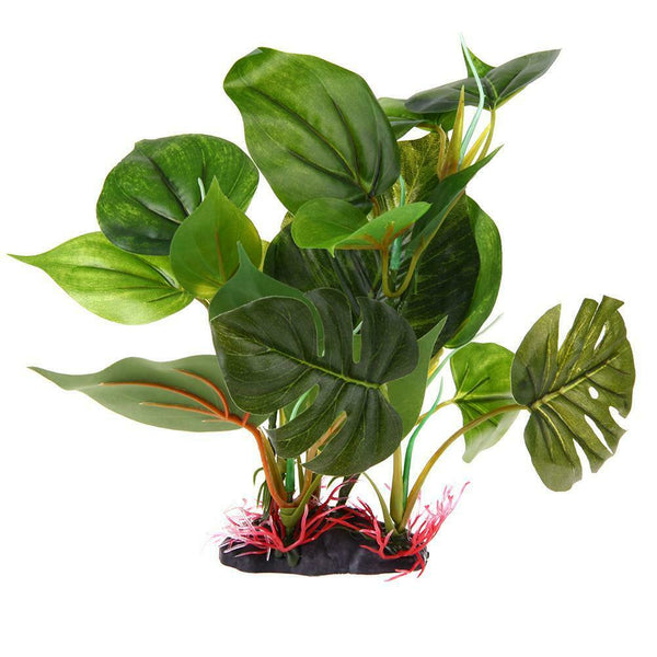 Large Leaf Aquatic Plant Simulation Aquarium Fish Tank Decoration Ornament #gib