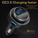 Wireless Bluetooth 5.0 Car FM Transmitter Handsfree Car Charger MP3 Player USB