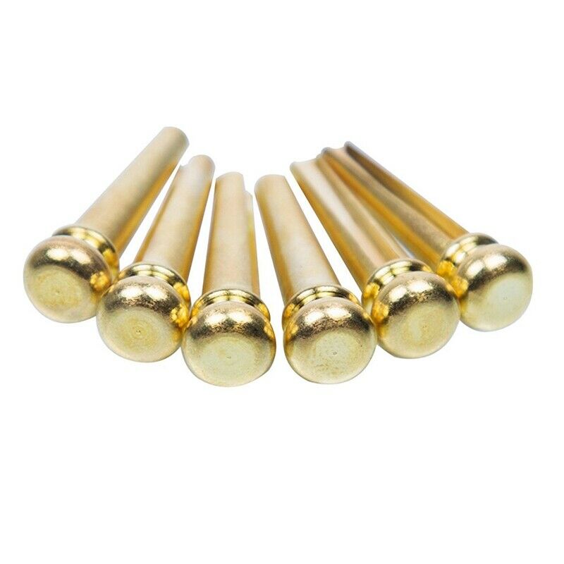 Guitar Bridge Pins 6pcs Copper Endpin 6 String Pegs With Electric Acoustic