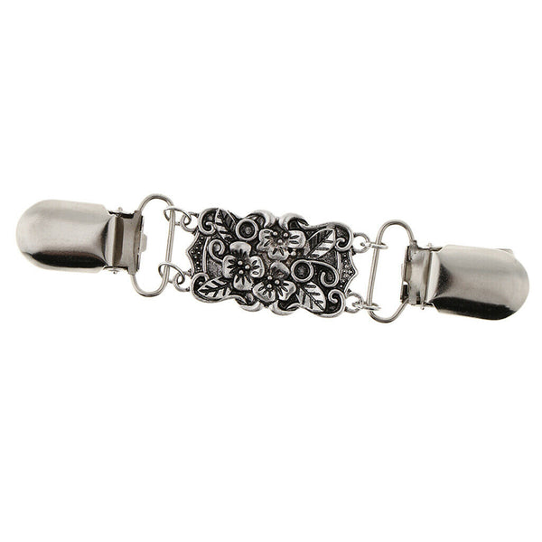 Retro Cardigan Clip Sweater Clip Women Filigree Cinch for Dress Shawl Clip