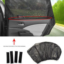 2Pcs Car Window Cover Uv Protection Shield Sunshade Curtain Mosquito Dust P