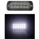 12-LED Flash Recovery Strobe Car Emergency Signal Light Fog Light White