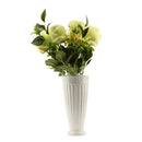 9Heads Artificial Rose Flowers Silk Bouquet Bridal Home Vase Decor DIY Green