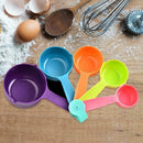 5pcs Plastic Colorful Measuring Spoon Sugar Cake Baking Kitchen Gadget Tool