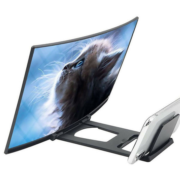12 inch Curved Screen Mobile Phone Amplifier HD Screen Magnifier Expander #gib