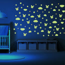 3pcs/set Luminous Rabbit Cloud Star Wall Stickers Waterproof Room Decals A