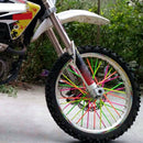 144pcs Universal Motocross Dirt Bike Wheel Rim Skins Cover Spoke Wraps