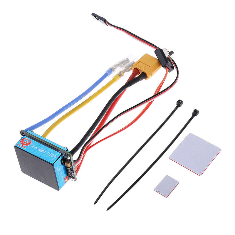 1/12 RC Truck Buggy 160A Brushed ESC w/ 3S 5V 1A BEC for 370 380 Motor Parts