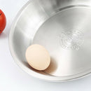 Stainless Steel Cake Baking Dough Mixing Fruit Salad Food Serving Bowl 18cm