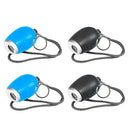 4x Portable Mini Digital Projection Clock Red Light Keychain Blue & Gray