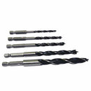 5Pcs 1/4" Hex Shank Woodworking Drill High Speed Steel Drill Bit set Newest Use