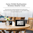 Wireless Weather Station Digital Clock Humidity Outdoor Thermometer Sensor3cB