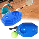 1* Blue Tennis Training Tool Selfstudy Practice Rebound Ball Baseboard H7O4