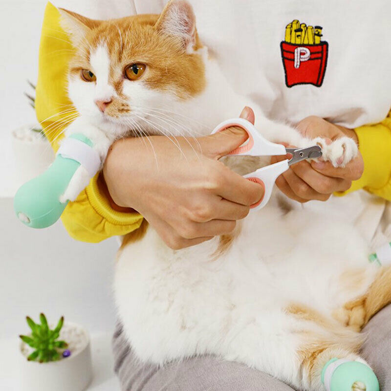 Anti-biting Bath Washing Cat Claw Cover Cut Nails Foot Cover Pet Paw ProtecS Hn