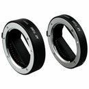 Black Metal AF Auto-focus Macro Extension Tube Set 10mm&16mm for Sony NEX E