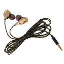 3.5mm HiFi Wired Earphone Dual-Dynamic Quad-core Speaker In-ear earbuds Fle