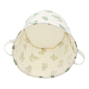 Foldable Drawstring Canvas Storage Basket Clothes Toys Laundry Container