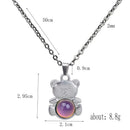 Charm Color Change Mood Necklace Bear-shaped Pendant Women Wedding Jewelry