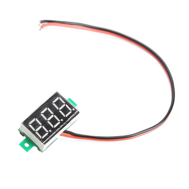 Mini Digital Voltmeter DC0-100V Blue Light LED Panel Voltage Meter