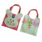 2pcs Rabbit Bunny Style Handbag Fabric Tote Kids Carry Bags Easter Supplier