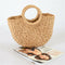 Women Bag Korean Foreign of Corn Skin The Semicircle Art Beach Bag Travel P V9O6