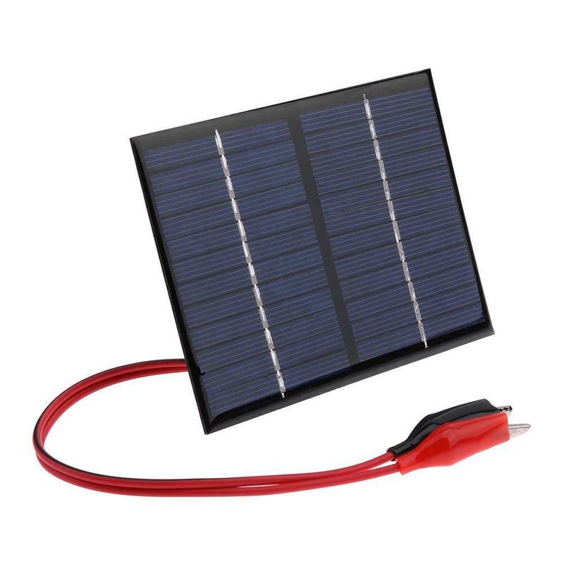 1.5W 12V Solar Cell Polysilicon Flexible DIY Solar Panel Power Bank w/Clip A