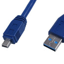 12 Blue USB 3.0 Osmini 10 Pin Male Meter / Meter Extension Cable Connector