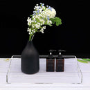 Food Service Tray Breafast Drinks Cake Trays Acrylic Makeup Organizer Clear