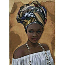 5D DIY Diamond Painting Africa Hat Women Cross Stitch Embroidery Mosaic Kit