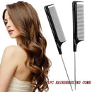 1X Fine Spaced Teeth Comb For Sectioning Parting Lifting Rat Tail Hair Comb New.