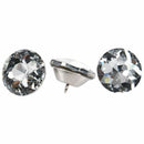 50pcs Crystal Diamond Rhinestone Round Buttons Upholstery Headboard Sofa Cl K4L4